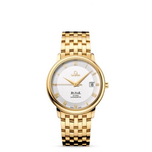 De Ville Prestige Co-Axial 36.5 Yellow Gold / Silver / Bracelet