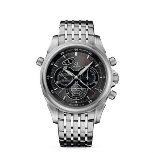 De Ville Co-Axial 44 Chronoscope Rattrapante II Stainless Steel / Grey / Bracelet
