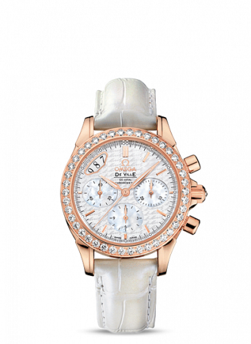 De Ville Co-Axial 35 Chronograph Red Gold / Diamond / Silver