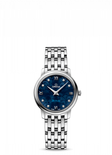 De Ville Prestige Quartz 27.4 Stainless Steel / Blue / Bracelet / Orbis