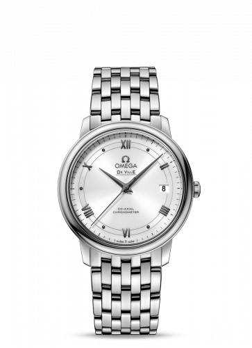 De Ville Prestige Co-Axial 36.8 Stainless Steel / Vintage Silver / Bracelet