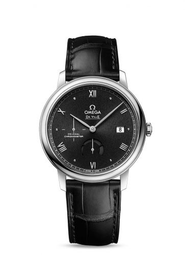 De Ville Prestige Co-Axial 39.5 Power Reserve Stainless Steel / Black Sunburst