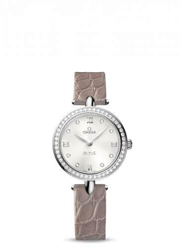 De Ville Prestige Dewdrop Quartz 27.4 Stainless Steel / Diamond / Silver