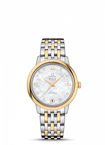 De Ville Prestige Co-Axial 32.7 Stainless Steel / Yellow Gold / MOP Butterfly / Bracelet