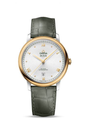 De Ville Prestige Co-Axial 39.5 Stainless Steel / Yellow Gold / Silver Sunburst