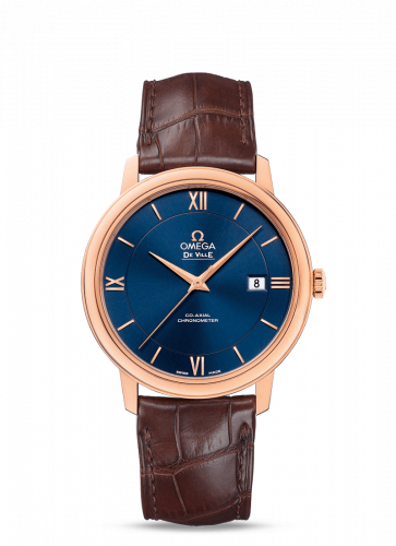 De Ville Prestige Co-Axial 39.5 Red Gold / Blue