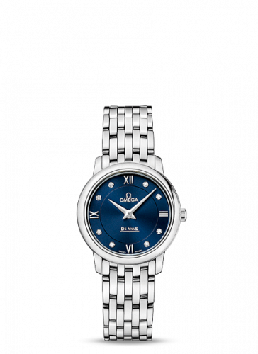 De Ville Prestige Quartz 27.4 Stainless Steel / Blue / Bracelet