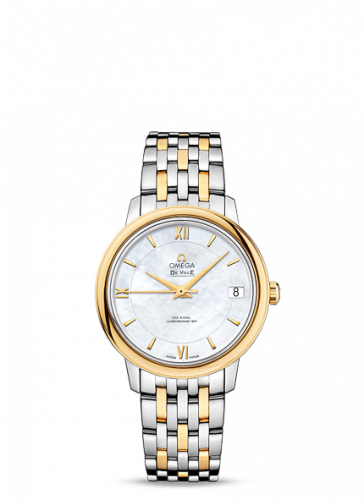De Ville Prestige Co-Axial 32.7 Stainless Steel / Yellow Gold / MOP / Bracelet