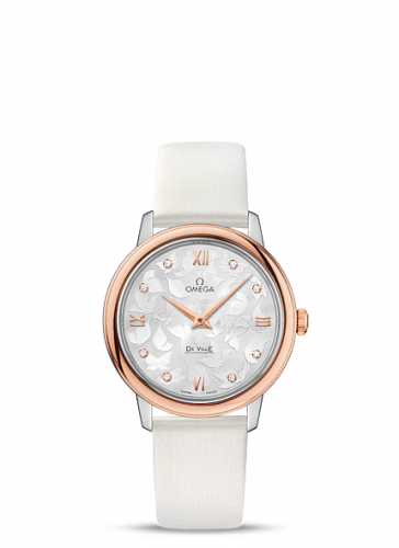 De Ville Prestige Quartz 32.7 Butterfly Stainless Steel / Red Gold / MOP
