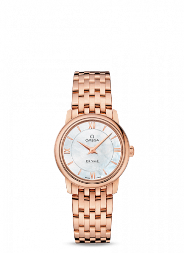 De Ville Prestige Quartz 27.4 Red Gold / MOP / Bracelet