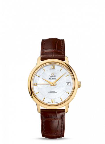 De Ville Prestige Co-Axial 32.7 Yellow Gold / MOP