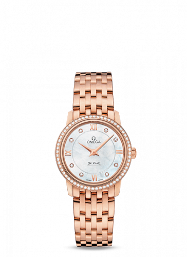 De Ville  Prestige Quartz 27 Red Gold / MOP-Diamond / Bracelet