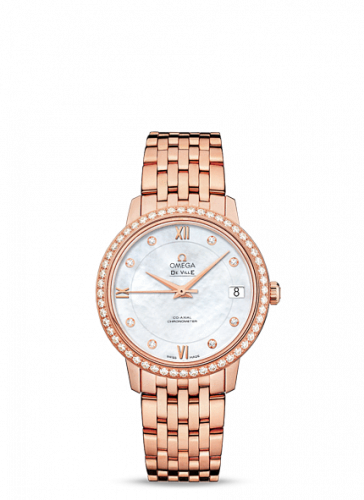 De Ville Prestige Co-Axial 32.7 Red Gold / MOP / Diamond / Bracelet