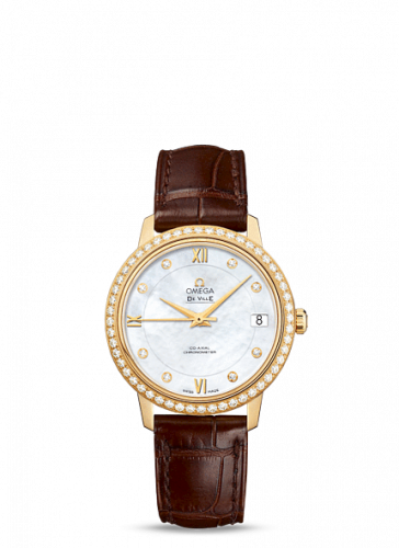 De Ville Prestige Co-Axial 32.7 Yellow Gold / Diamond / MOP