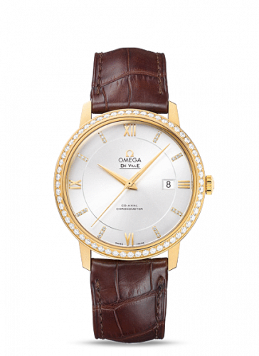 De Ville Prestige Co-Axial 39.5 Yellow Gold / Silver / Diamond