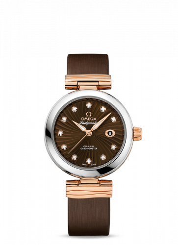 LadyMatic Co-Axial 34 Stainless Steel / Red Gold / Brown