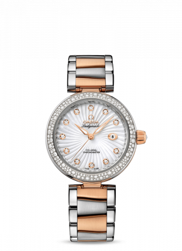 LadyMatic Co-Axial 34 Stainless Steel / Red Gold / Diamond / MOP / Bracelet