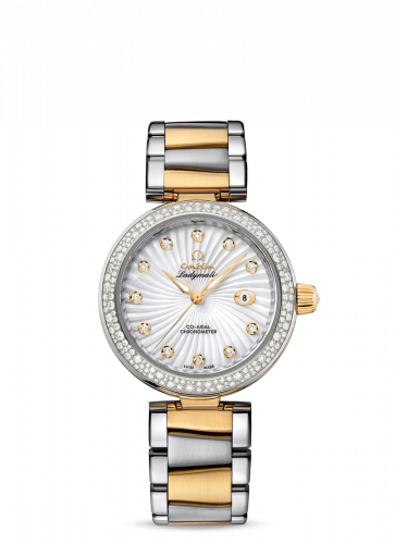 LadyMatic Co-Axial 34 Stainless Steel / Yellow Gold / Diamond / MOP / Bracelet