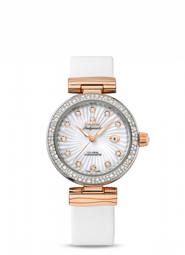 Ladymatic Co-Axial 34 Stainless Steel / Red Gold / Diamond / MOP
