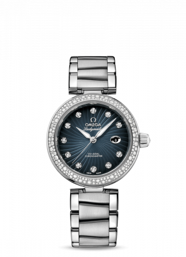 LadyMatic Co-Axial 34 Stainless Steel / Diamond / Grey / Bracelet