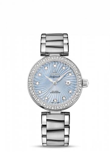 LadyMatic Co-Axial 34 Stainless Steel / Diamond / Blue MOP / Bracelet