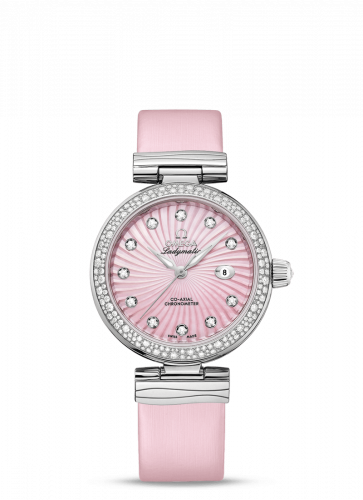 LadyMatic Co-Axial 34 Stainless Steel / Diamond / Pink MOP