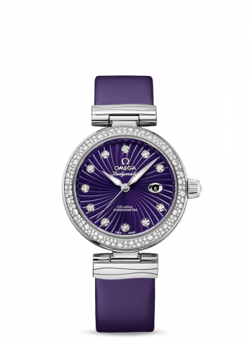 LadyMatic Co-Axial 34 Stainless Steel / Diamond / Purple