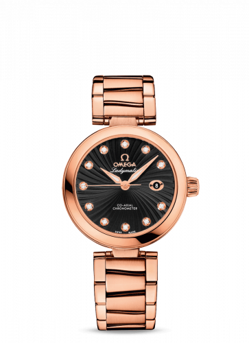 LadyMatic Co-Axial 34 Red Gold / Black / Bracelet