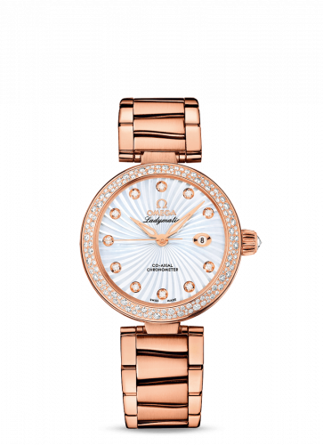 LadyMatic Co-Axial 34 Red Gold / Diamond / MOP / Bracelet