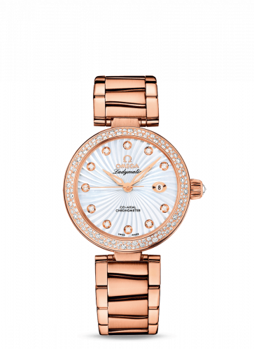 LadyMatic Co-Axial 34 Red Gold / Diamond / MOP/ Bracelet