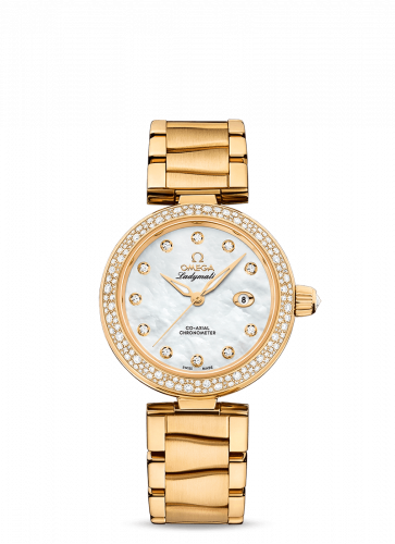 LadyMatic Co-Axial 34 Yellow Gold / Diamond / MOP / Bracelet