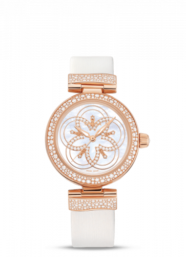 LadyMatic Co-Axial 34 Red Gold Diamond / Diamond Flower