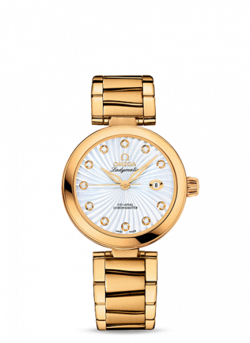Ladymatic Co-Axial 34 Yellow Gold / MOP / Bracelet