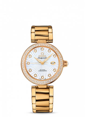 LadyMatic Co-Axial 34 Yellow Gold / Diamond / MOP / Bracelet