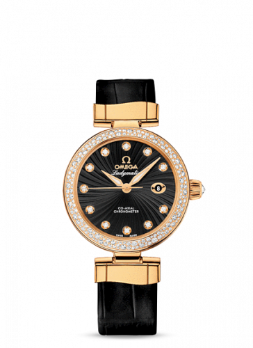 LadyMatic Co-Axial 34 Yellow Gold / Diamond / Black