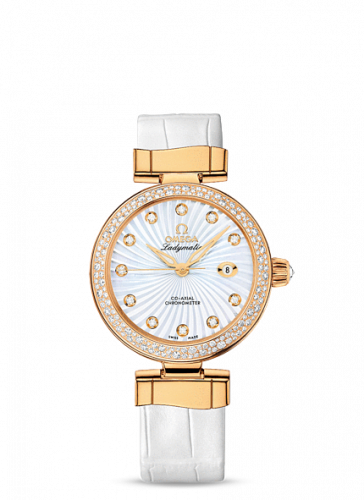 LadyMatic Co-Axial 34 Yellow Gold / Diamond / MOP