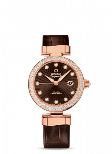 LadyMatic Co-Axial 34 Red Gold / Diamond / Brown