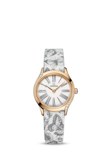 Mini Trésor Quartz 26 Moonshine Gold - Diamond / White - Grey / Toile de Jouy