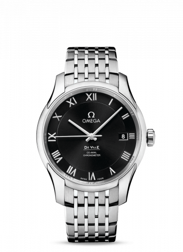 De Ville Co-Axial 41 Stainless Steel / Black / Bracelet