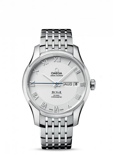 De Ville Co-Axial Annual Calendar Stainless Steel / Silver / Bracelet