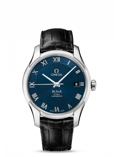De Ville Co-Axial 41 Stainless Steel / Blue