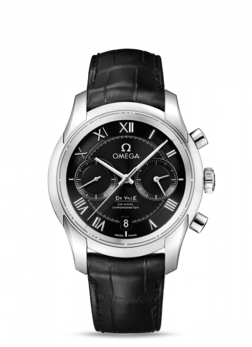 De Ville Co-Axial 42 Chronograph Stainless Steel / Black