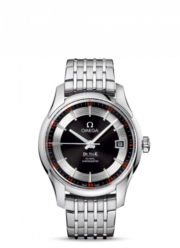De Ville Hour Vision Co-Axial Stainless Steel / Black / Bracelet