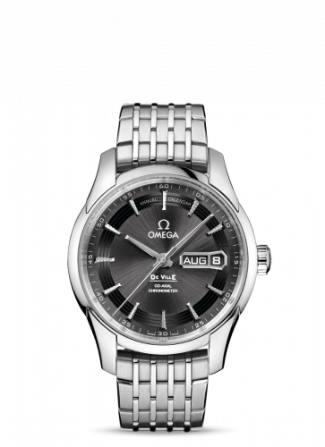 De Ville Hour Vision Co-Axial Annual Calendar Stainless Steel / Slate / Bracelet