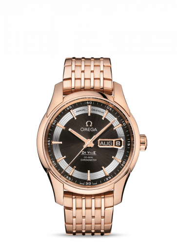 De Ville Hour Vision Co-Axial Annual Calendar Red Gold / Brown / Bracelet