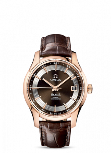 De Ville Hour Vision Co-Axial Red Gold / Brown