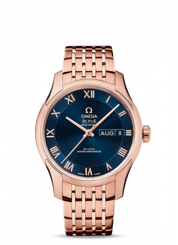 De Ville Hour Vision Master Chronometer Annual Calendar Sedna Gold / Blue / Bracelet