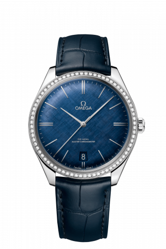 De Ville Trésor Master Chronometer Stainless Steel / Diamond / Blue