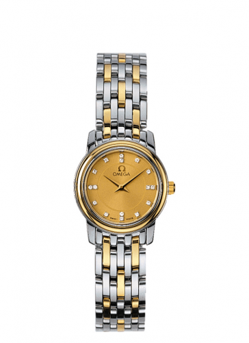 De Ville Prestige Quartz 22 Stainless Steel / Yellow Gold / Champagne / Bracelet