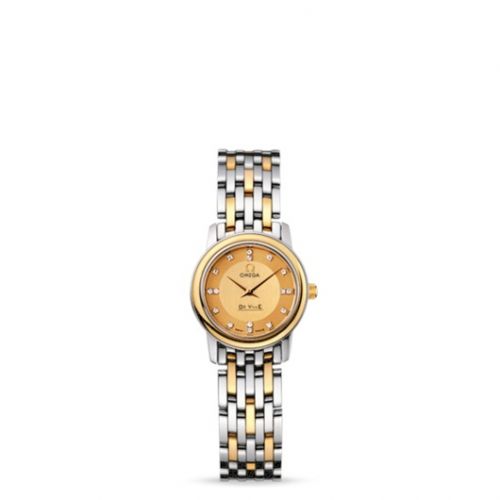 De Ville Prestige Quartz 22 Stainless Steel / Yellow Gold  / Champagne / Bracelet